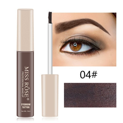 MISS ROSE Microblading Eyebrow Tattoo Pen with Eyebrow Brush Waterproof Eyebrow Gel Tattoo Paint Makeup Eyebrow Dye Cream Makeup