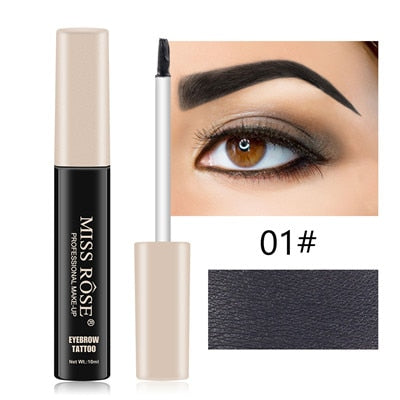 MISS ROSE Microblading Eyebrow Tattoo Pen with Eyebrow Brush Waterproof Eyebrow Gel Tattoo Paint Makeup Eyebrow Dye Cream Makeup