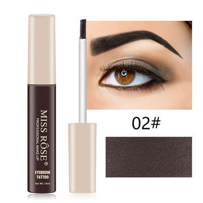 MISS ROSE Microblading Eyebrow Tattoo Pen with Eyebrow Brush Waterproof Eyebrow Gel Tattoo Paint Makeup Eyebrow Dye Cream Makeup