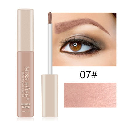 MISS ROSE Microblading Eyebrow Tattoo Pen with Eyebrow Brush Waterproof Eyebrow Gel Tattoo Paint Makeup Eyebrow Dye Cream Makeup