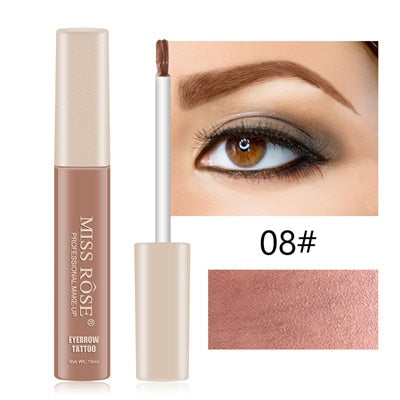 MISS ROSE Microblading Eyebrow Tattoo Pen with Eyebrow Brush Waterproof Eyebrow Gel Tattoo Paint Makeup Eyebrow Dye Cream Makeup