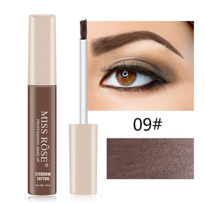 MISS ROSE Microblading Eyebrow Tattoo Pen with Eyebrow Brush Waterproof Eyebrow Gel Tattoo Paint Makeup Eyebrow Dye Cream Makeup