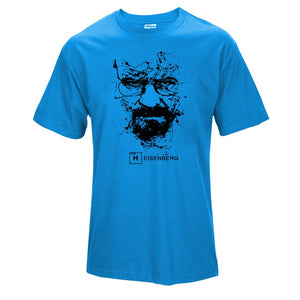 Top Quality Cotton heisenberg funny men t shirt casual short sleeve breaking bad print mens T-shirt Fashion cool T shirt for men