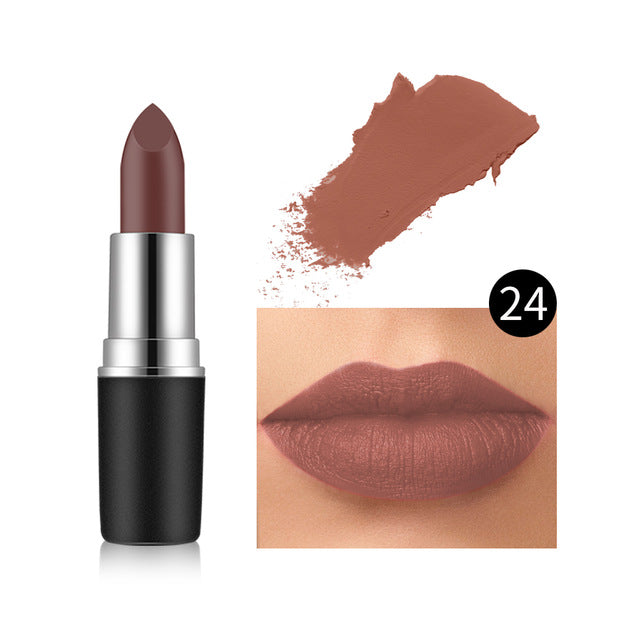 29 color waterproof lipstick matte lip gloss not easy to stick cup lasting moisturizing beauty woman cosmetics fashion makeup