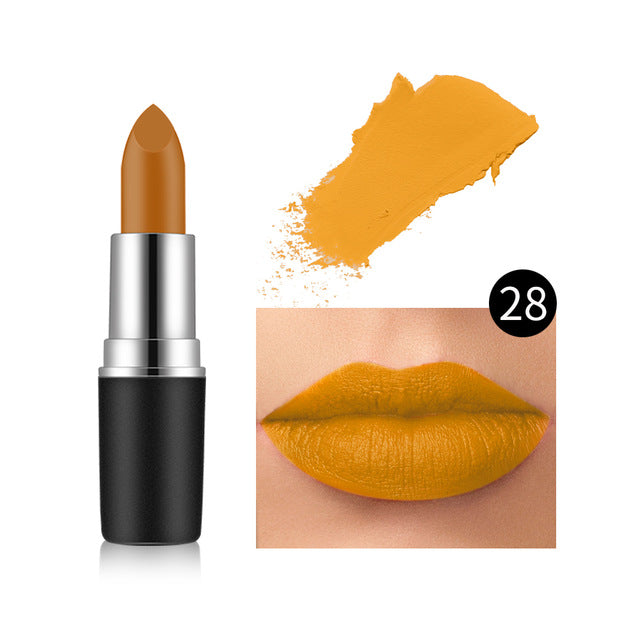 29 color waterproof lipstick matte lip gloss not easy to stick cup lasting moisturizing beauty woman cosmetics fashion makeup