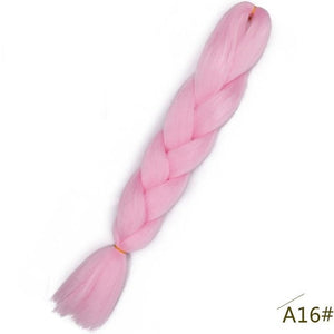 Spring sunshine 24inch Jumbo Braids Long Strands Ombre Crochet Braid Synthetic Braiding Hair Extensions for Woman Blonde Pink