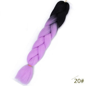 Spring sunshine 24inch Jumbo Braids Long Strands Ombre Crochet Braid Synthetic Braiding Hair Extensions for Woman Blonde Pink