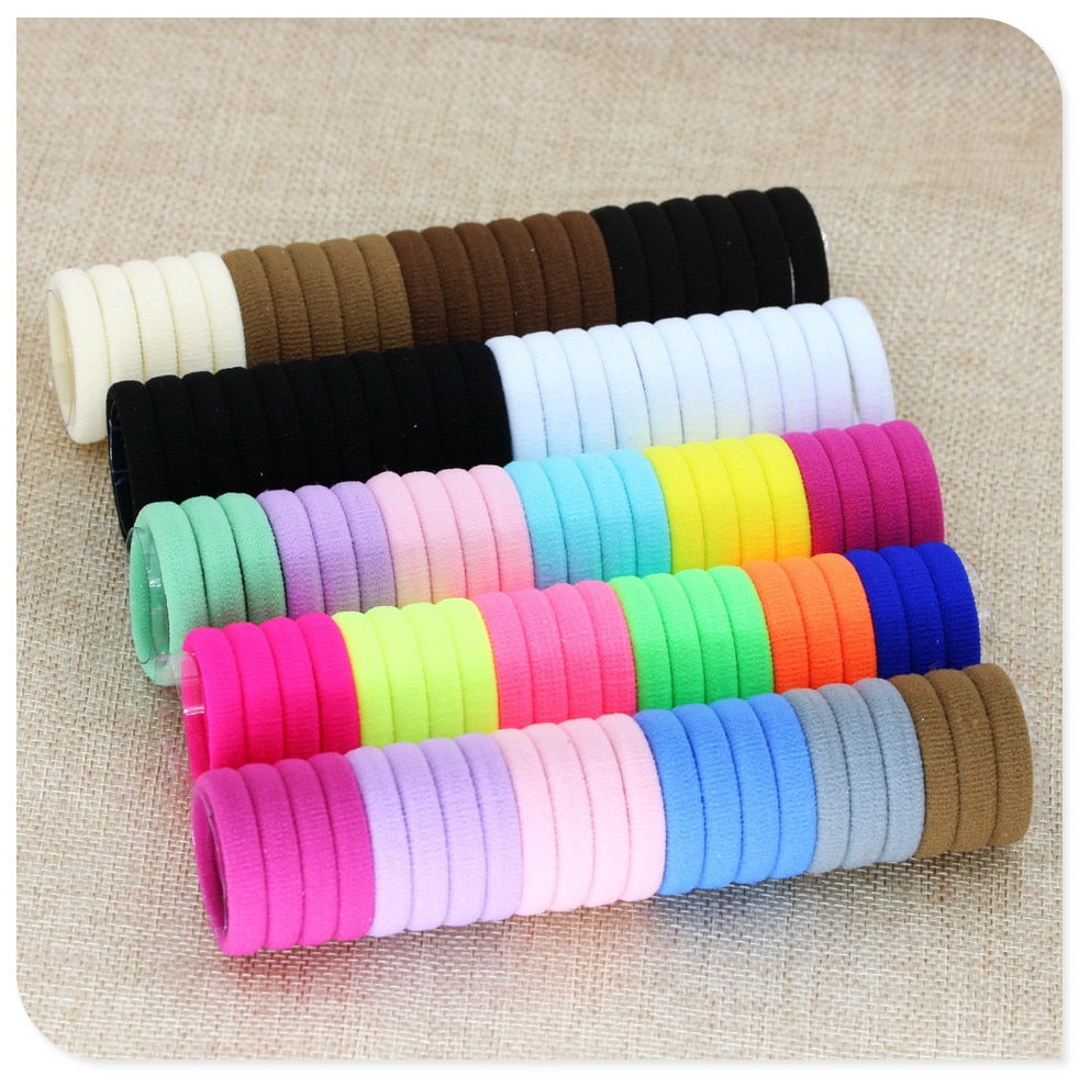 40 Pc Girl elastic hair bands Black White Hair accessories 2019 Gum For Hair ponytail Rubber Bands holder gumki do wlosow isnice