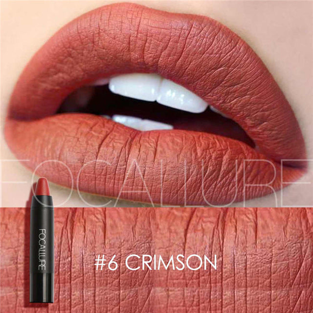 FOCALLURE 19 Colors Matte Lipsticks Waterproof Matte Lipstick Lip Sticks Cosmetic Easy to Wear Matte Batom Makeup Lipstick