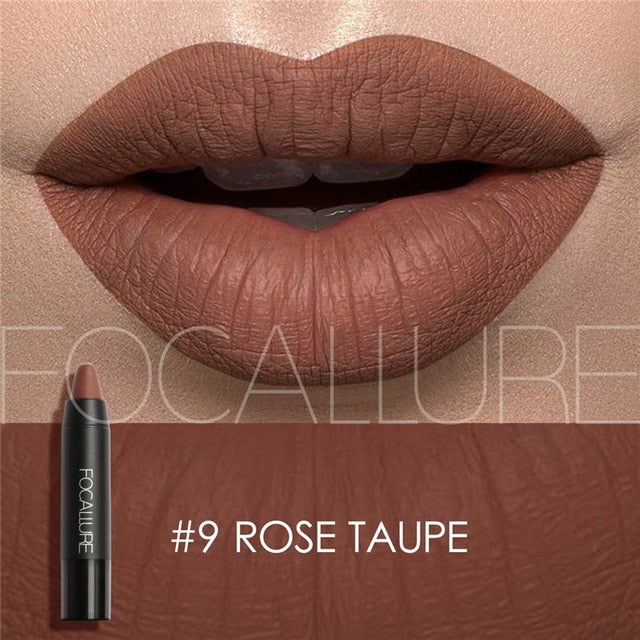 FOCALLURE 19 Colors Matte Lipsticks Waterproof Matte Lipstick Lip Sticks Cosmetic Easy to Wear Matte Batom Makeup Lipstick