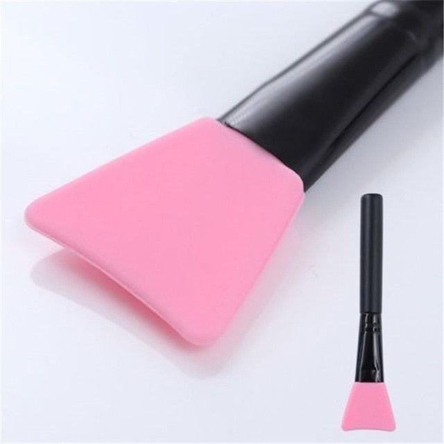 1pcs Multi-Function Soft Hair Silicone Facial Face DIY Mask Mud Mixing Brush Skin Care Beauty Makeup Brushes Cosmetic Tools