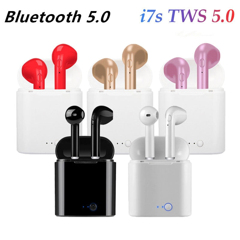 TWS i7 Bluetooth earphones music Headphones business headset sports earbuds suitable wireless Earpieces i7minii12i9si100i200