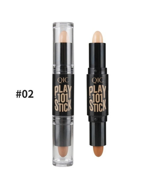 Lady Facial Highlight Foundation Base Contour Stick Beauty Make Up Face Powder Cream Shimmer Concealer Camouflage Pen Makeup