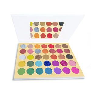 Summer Colorful Eyeshadow Palette Matte 18 Colors Shimmer Blendable Bright Eye Shadow Pallete Silky Powder Pigmented Makeup Kit