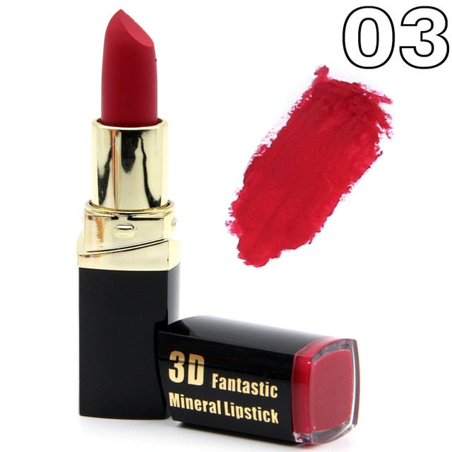 New MISS ROSE Lipstick Matte Waterproof Velvet Lip Stick 18 Colors Sexy Red Brown Pigments Makeup Matte Lipsticks Beauty Lips