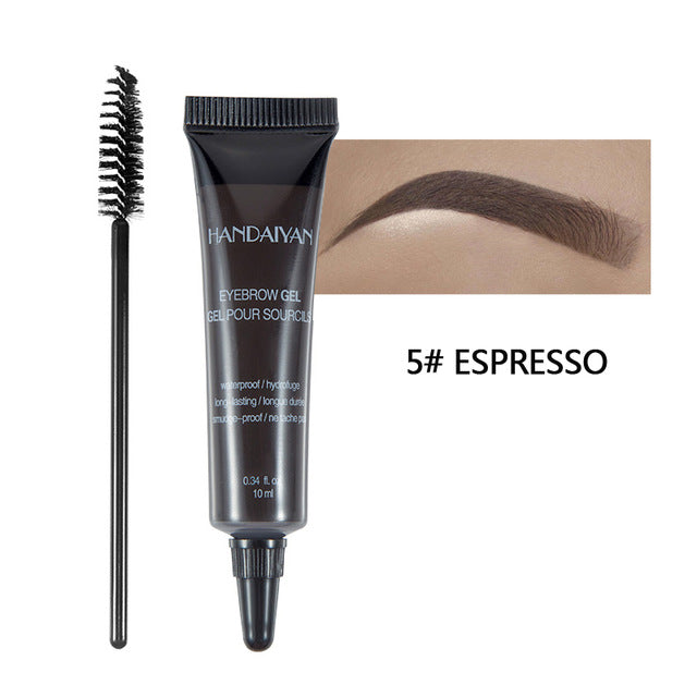 Henna Eyebrow Gel Cream Waterproof Tattoo Pen Brush Kit Women Makeup Microblading Eyebrows Tint Eyebrows Enhancer Dye Cosmetics