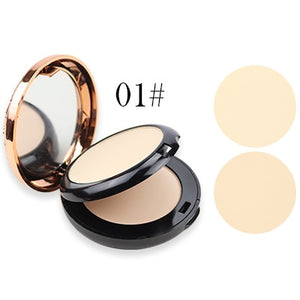 KAQIYA - 1002 Beauty Glazed Professional Full Coverage Long Lasting Makeup Face Powder Foundation Compact Powder Pressed Powder